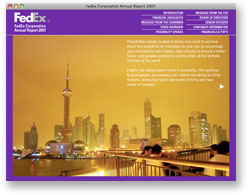 FedEx Online Annual Report 2007
