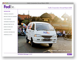 FedEx Online Annual Report 2008